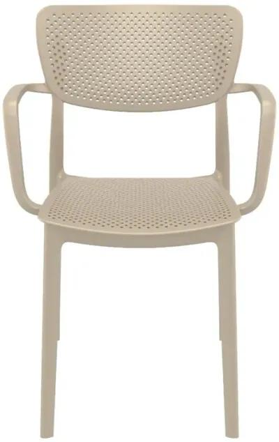 Compamia Loft Outdoor Dining Arm Chair Taupe