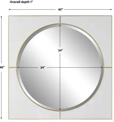 Uttermost Cyprus White Square Mirror