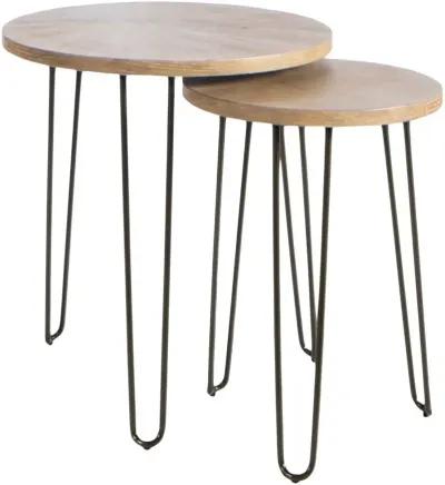 Hammary Round Nesting End Tables