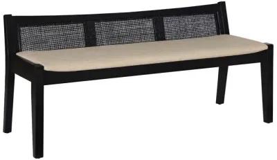 Powell Bauer Cane Bench Black