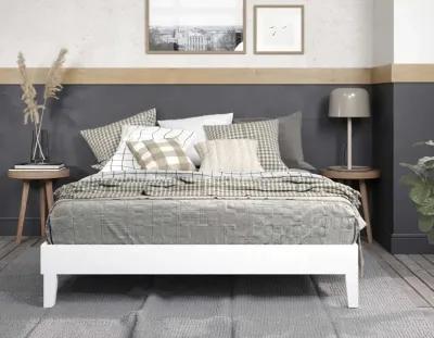 NIX QUEEN PLATFORM BED WHITE