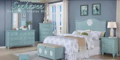 Madison Avenue Sea Haven Glacier Blue 7-Drawer Dresser