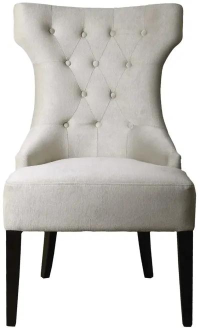 Uttermost Arlette White Wing Chair