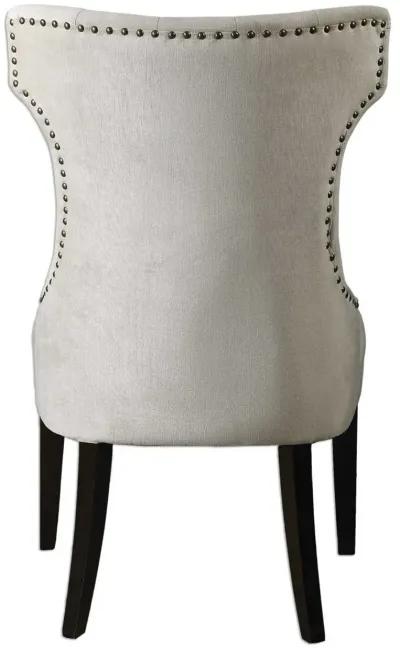 Uttermost Arlette White Wing Chair