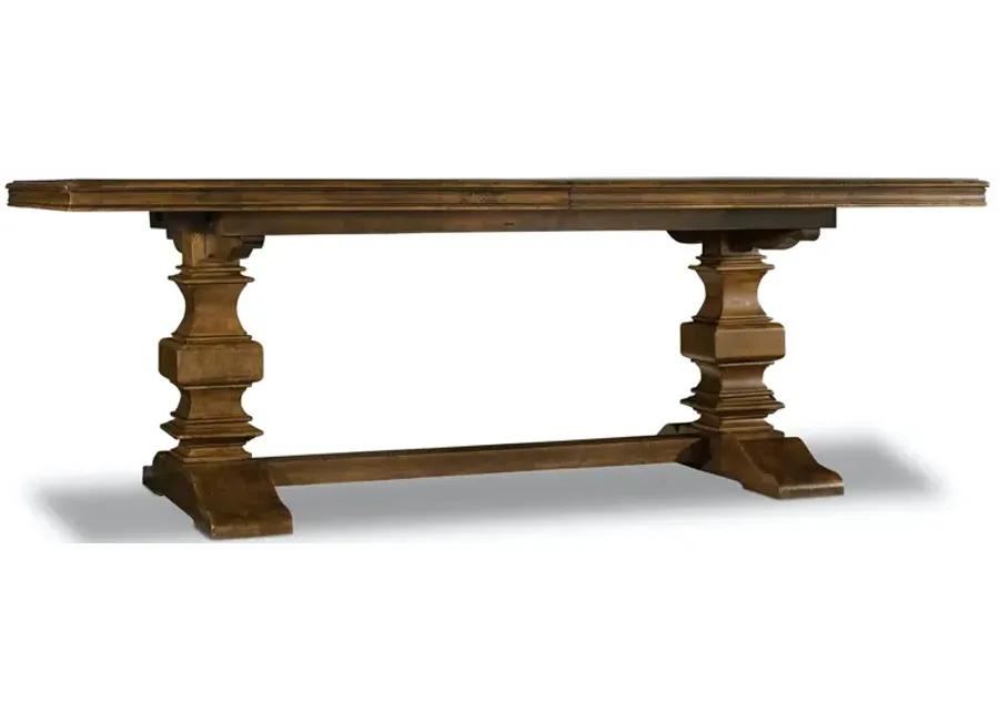 ARCHIVIST TRESTLE TABLE WITH TWO 18 INCH LEAVES