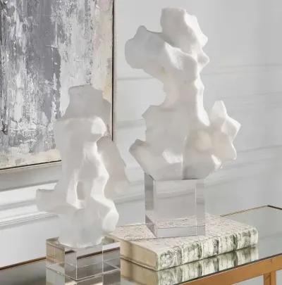 Uttermost Remnant 2-Piece White Sculpture Set