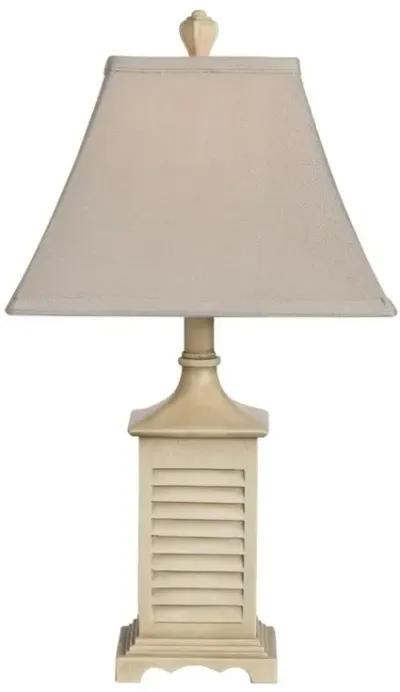 Crestview Seaside Gray Washed White Accent Lamp