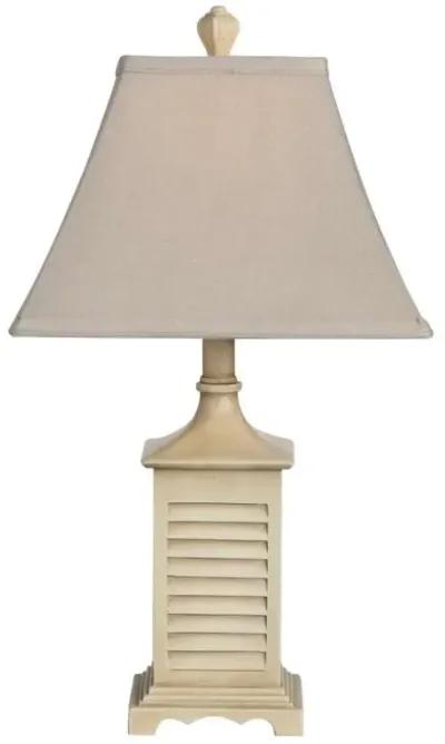 Crestview Seaside Gray Washed White Accent Lamp