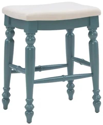 Linon Marino Blue Backless Counter Stool