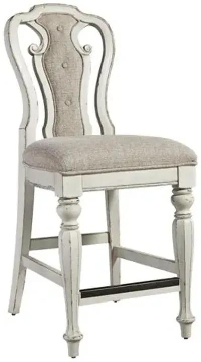 Liberty Furniture Magnolia Manor Antique White Counter Chair