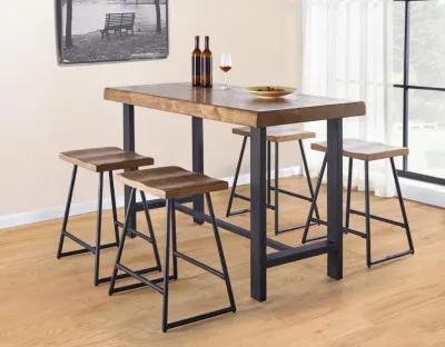 Steve Silver 5-Piece Landon Counter-Height Table & 4 Counter Stools