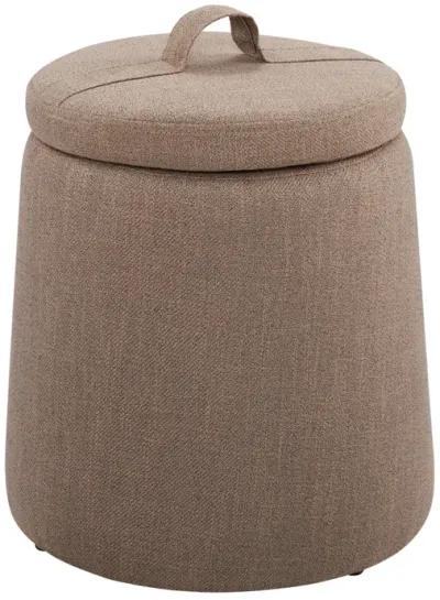 Linon Patric Light Brown Storage Ottoman