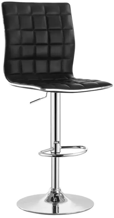 Coaster Ashbury Upholstered Adjustable Bar Stool Black