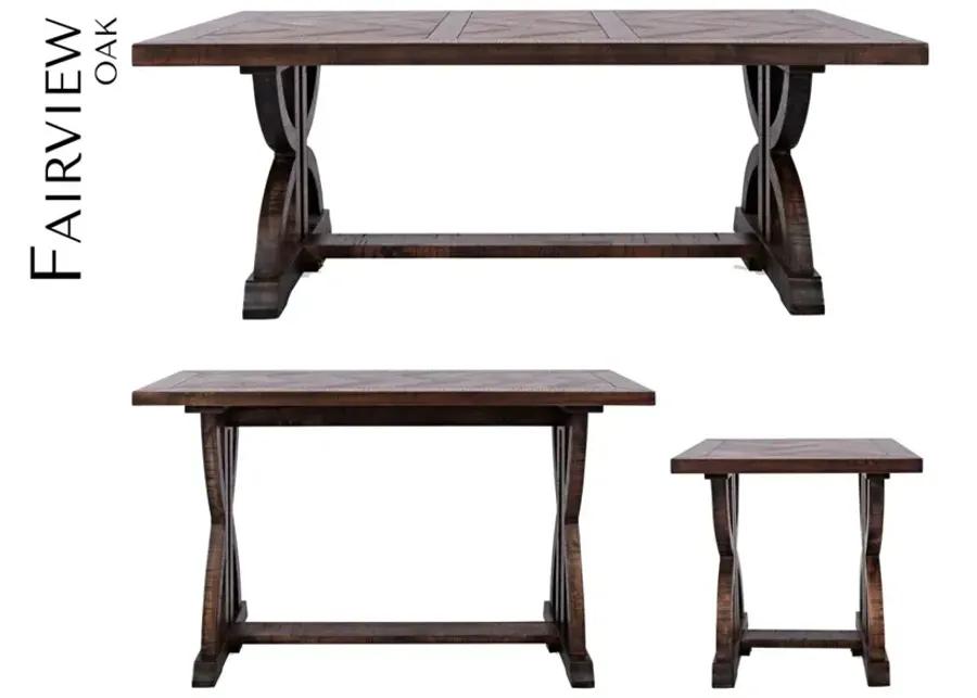 FAIRVIEW COCKTAIL TABLE DARK OAK