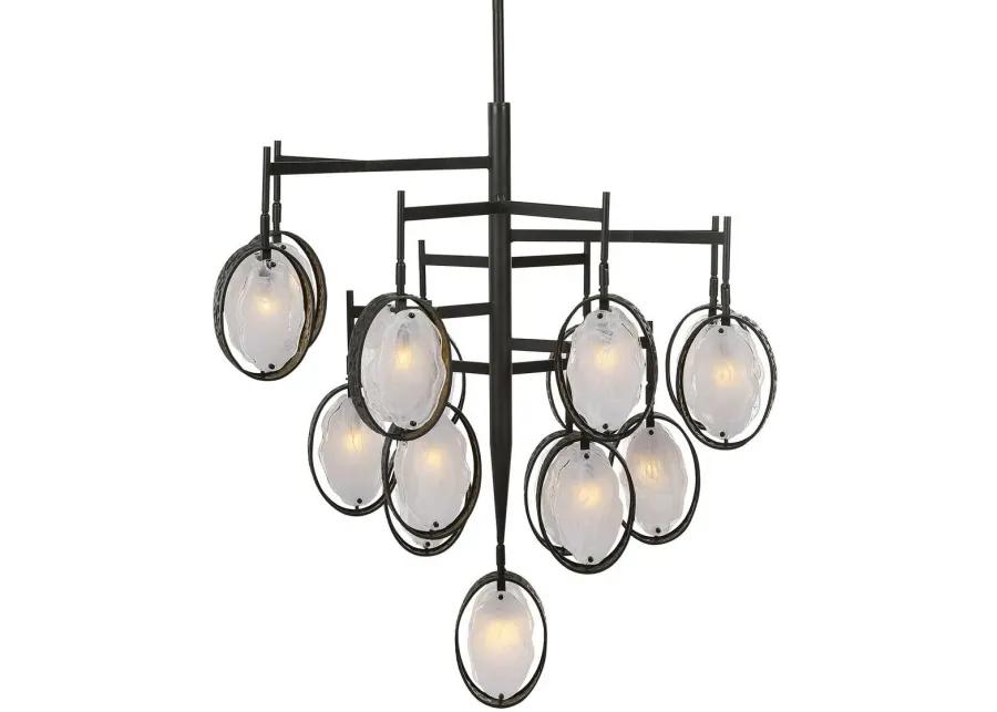 MAXIN 15 LIGHT LARGE BRONZE CHANDELIER