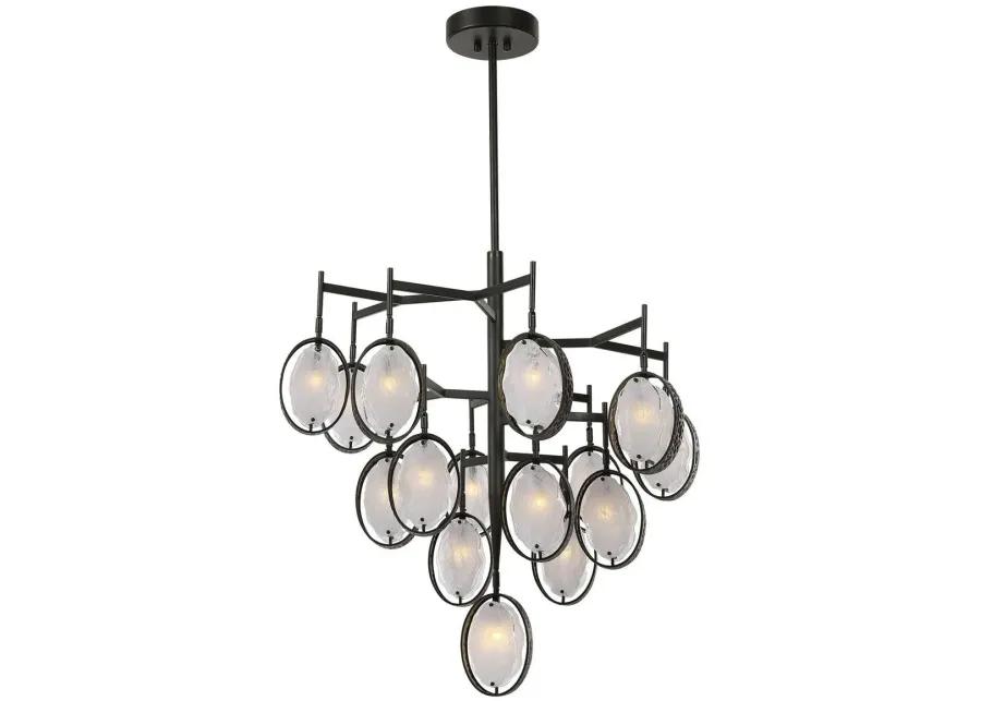 MAXIN 15 LIGHT LARGE BRONZE CHANDELIER