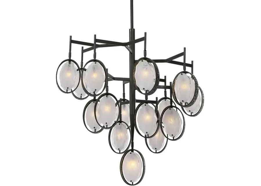 MAXIN 15 LIGHT LARGE BRONZE CHANDELIER