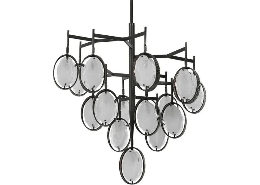 MAXIN 15 LIGHT LARGE BRONZE CHANDELIER