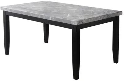 NAPOLI 64 INCH MARBLE TOP DINING TABLE