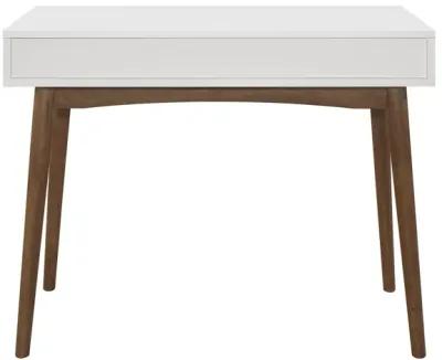 BRADENTON WRITING DESK WHITE/WALNUT BRADENTON DESK