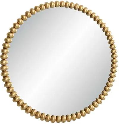 BYZANTINE GOLD ROUND MIRROR