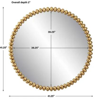 BYZANTINE GOLD ROUND MIRROR