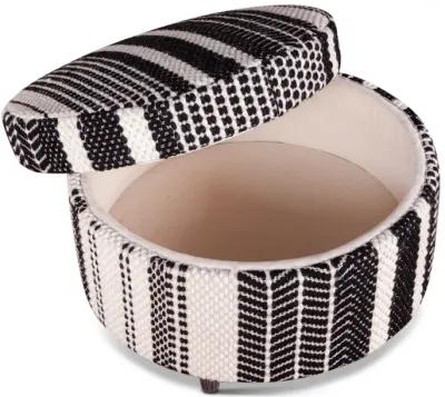 Home Trends Design Marrakech Upholstered Multi Color Storage Ottoman