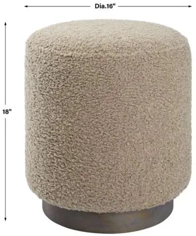 Uttermost Avila Latte Round Ottoman