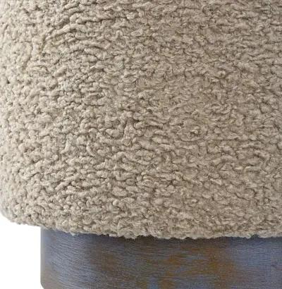 Uttermost Avila Latte Round Ottoman