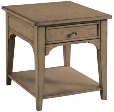 Hammary Carmine Latte Beatrix Drawer End Table