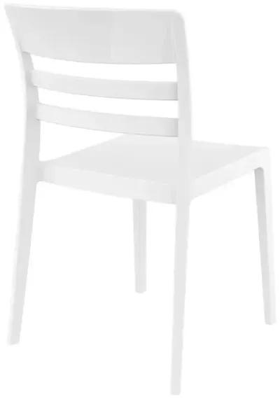 Compamia Moon Dining Chair White Glossy White