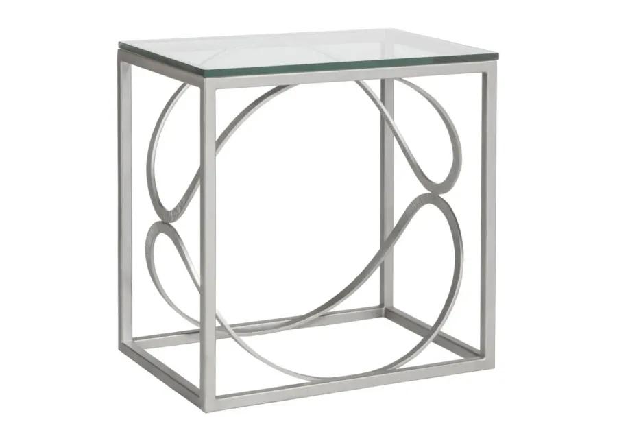 ELLIPSE RECTANGULAR END TABLE METAL DESIGNS