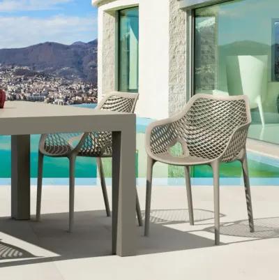 Compamia Air XL Extension Outdoor Dining Set 5-Piece Taupe