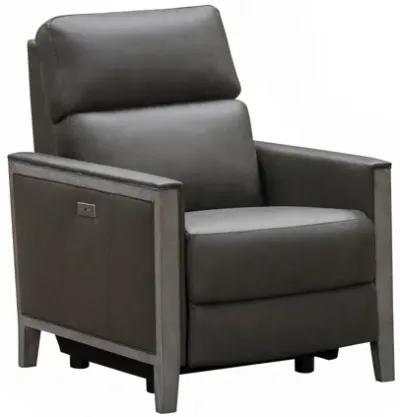 Barcalounger Hartman Power Recliner with Power in Dark Gray