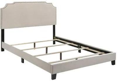 Coaster Tamarac Upholstered Full Panel Bed Beige