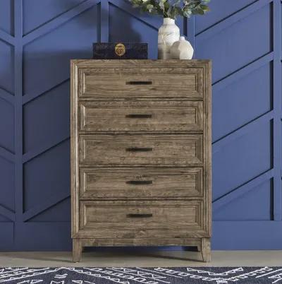 Liberty Furniture Complete California King Set Panel Bed, Dresser, Mirror, Chest & Nightstand Ridgecrest