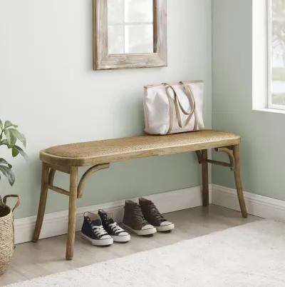 Linon Connelly Bentwood Bench Brown