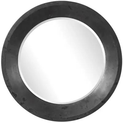 Uttermost Frazier Oxidized Metal Round Industrial Mirror