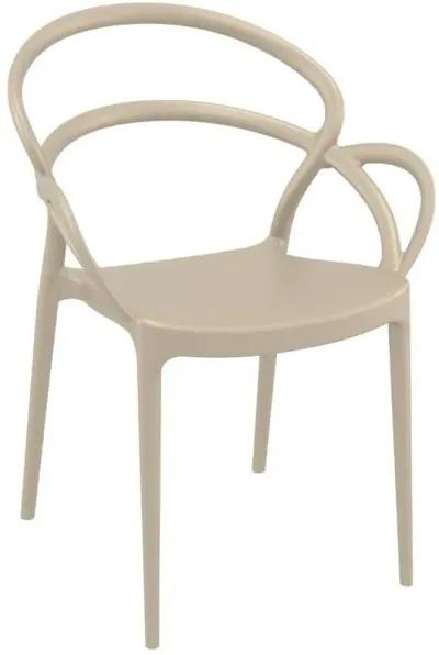 Compamia Mila Dining Arm Chair Taupe