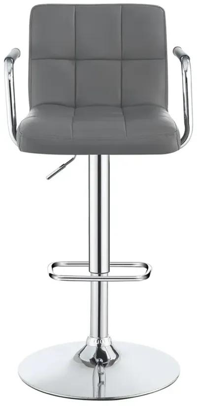 Coaster Palomar Adjustable Height Bar Stool Grey & Chrome