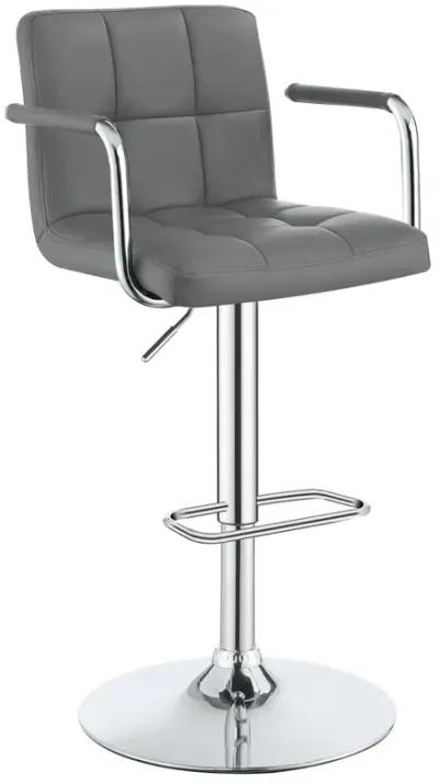 Coaster Palomar Adjustable Height Bar Stool Grey & Chrome