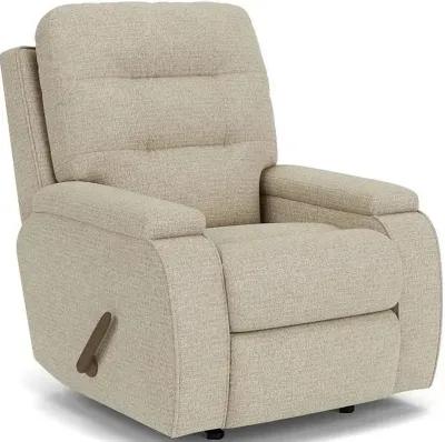 Flexsteel Kerrie Brown Truffle Swivel Gliding Manual Recliner