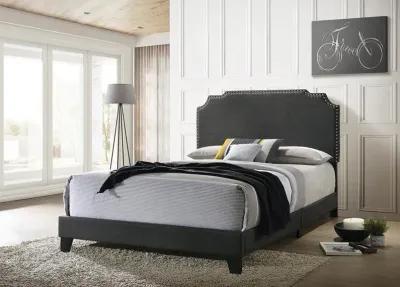 Tamarac Upholstered King Panel Bed Grey