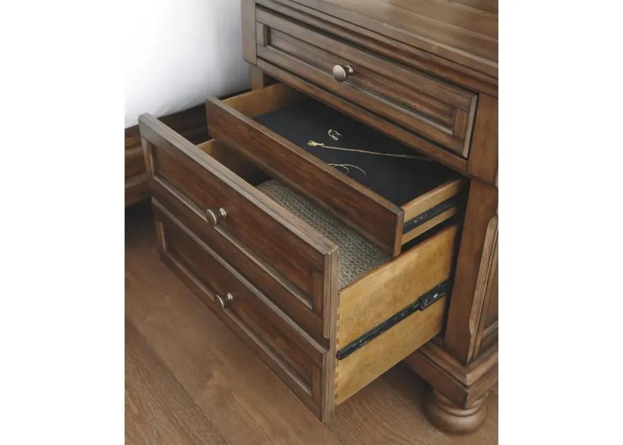 FLYNNTER NIGHTSTAND MEDIUM BROWN SIGNATURE DESIGN