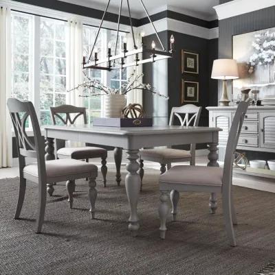 Liberty Furniture 5-Piece Dove Grey Rectangular Dining Table Set Summer House