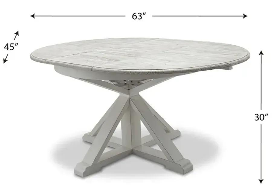 ROUND DINING TABLE W/ BUTTERFLY LEAF - ISLAMORADA