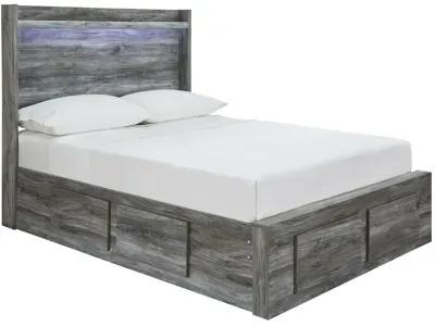 Ashley Baystorm Gray Full Panel Bed with 4 Storage Drawers