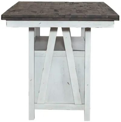 Liberty Furniture Farmhouse Two-Tone White Gathering Table