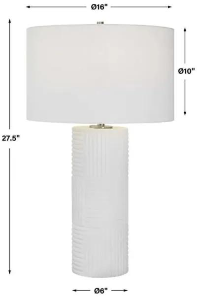 Uttermost Patchwork White Table Lamp