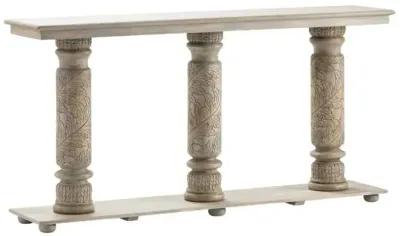 Crestview Castleberry White Console Table